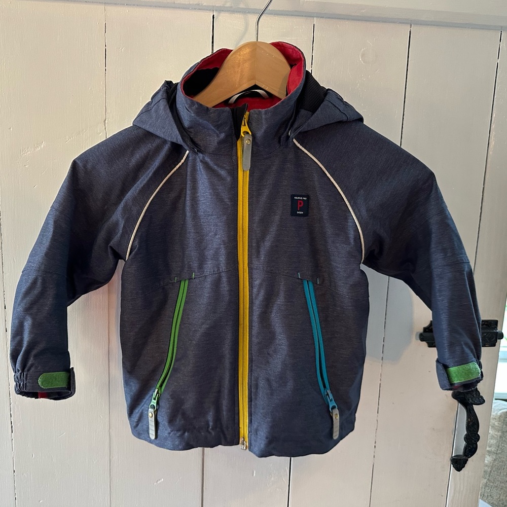 Boys Navy Blue Polarn O Pyret Fall / Spring / Light Winter Jacket size 2-3 / 98
